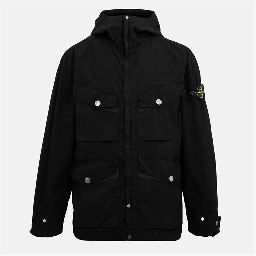 Stone Island Stone Short Parka Sn54 - Black